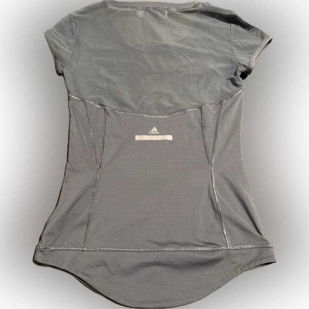Stella McCartney + Adidas mesh workout yoga tennis gym cheetah sports bra top - Picture 2 of 15